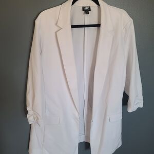 INC International Concepts Women's Elegant White Blazer